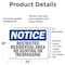 Signmission Restricted Residential Area No Hunting Or OSHA Notice Sign, Vinyl Decal, 24in W x 18in L, 2PK OS-2PACK-NS-D-1824-L-18091 - alternate 5